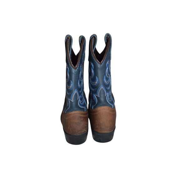 Cody James Boys Holt Two Tone Embroidered Western Boots Round Toe Size 2 Big Kid - Picture 3 of 8